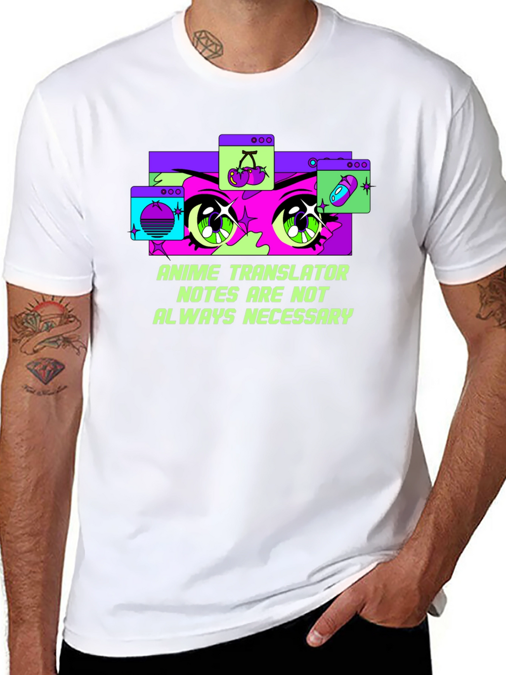 Anime Translator Tee - Notes Not Always Necessary
