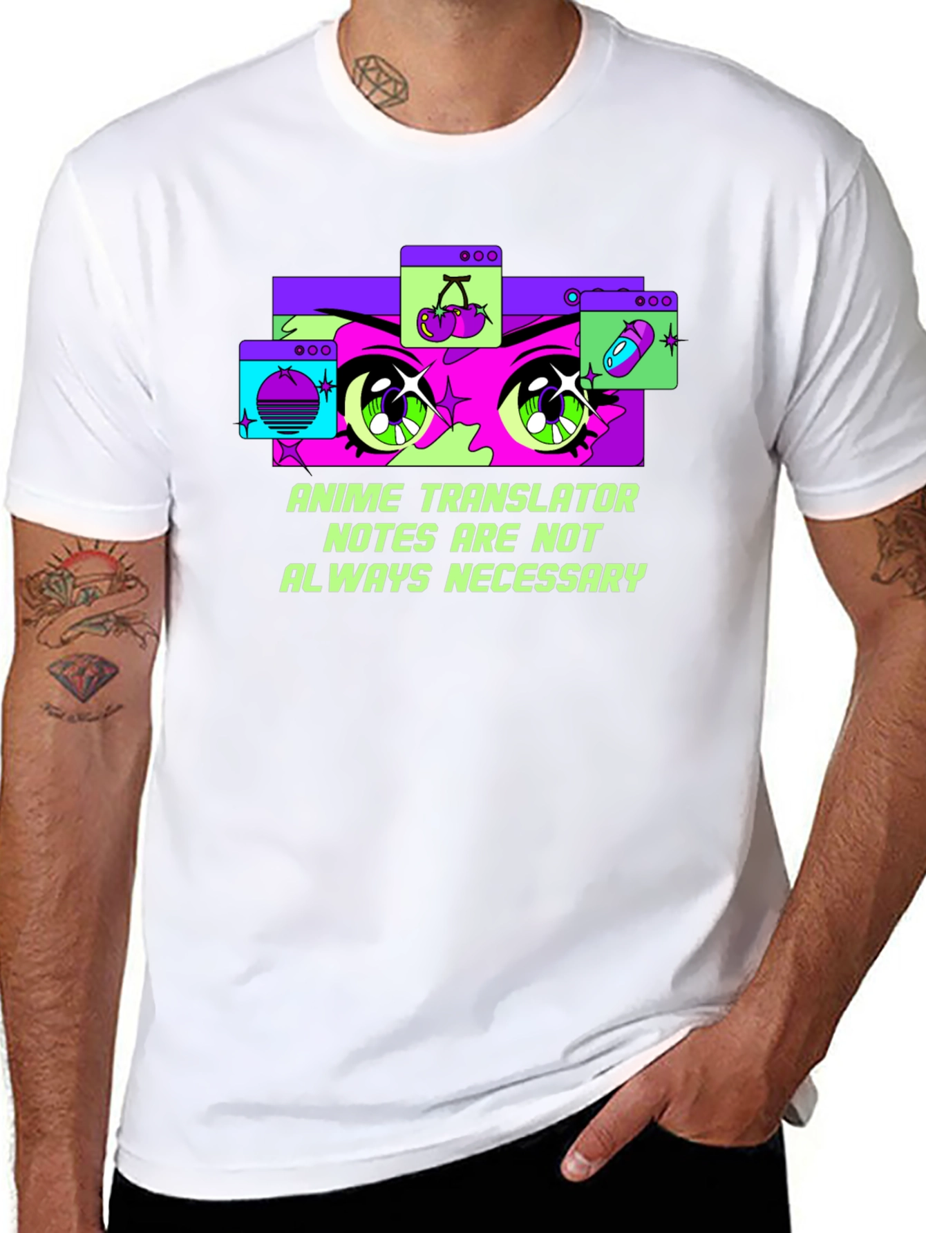 Anime Translator Tee - Notes Not Always Necessary