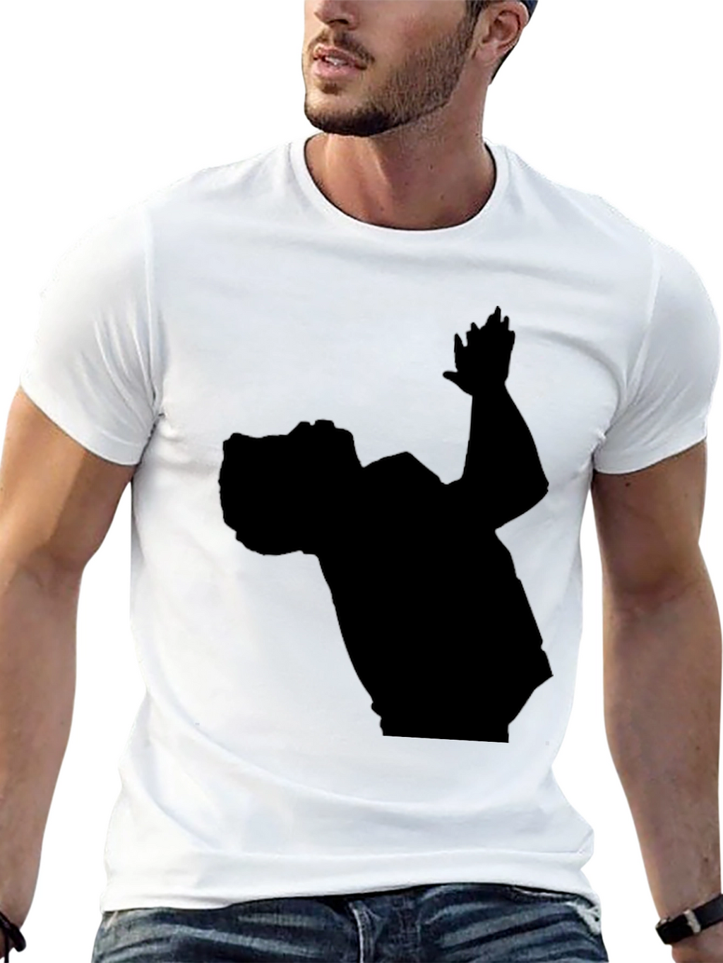 Silhouette Graphic Tee - Mens Black T-Shirt