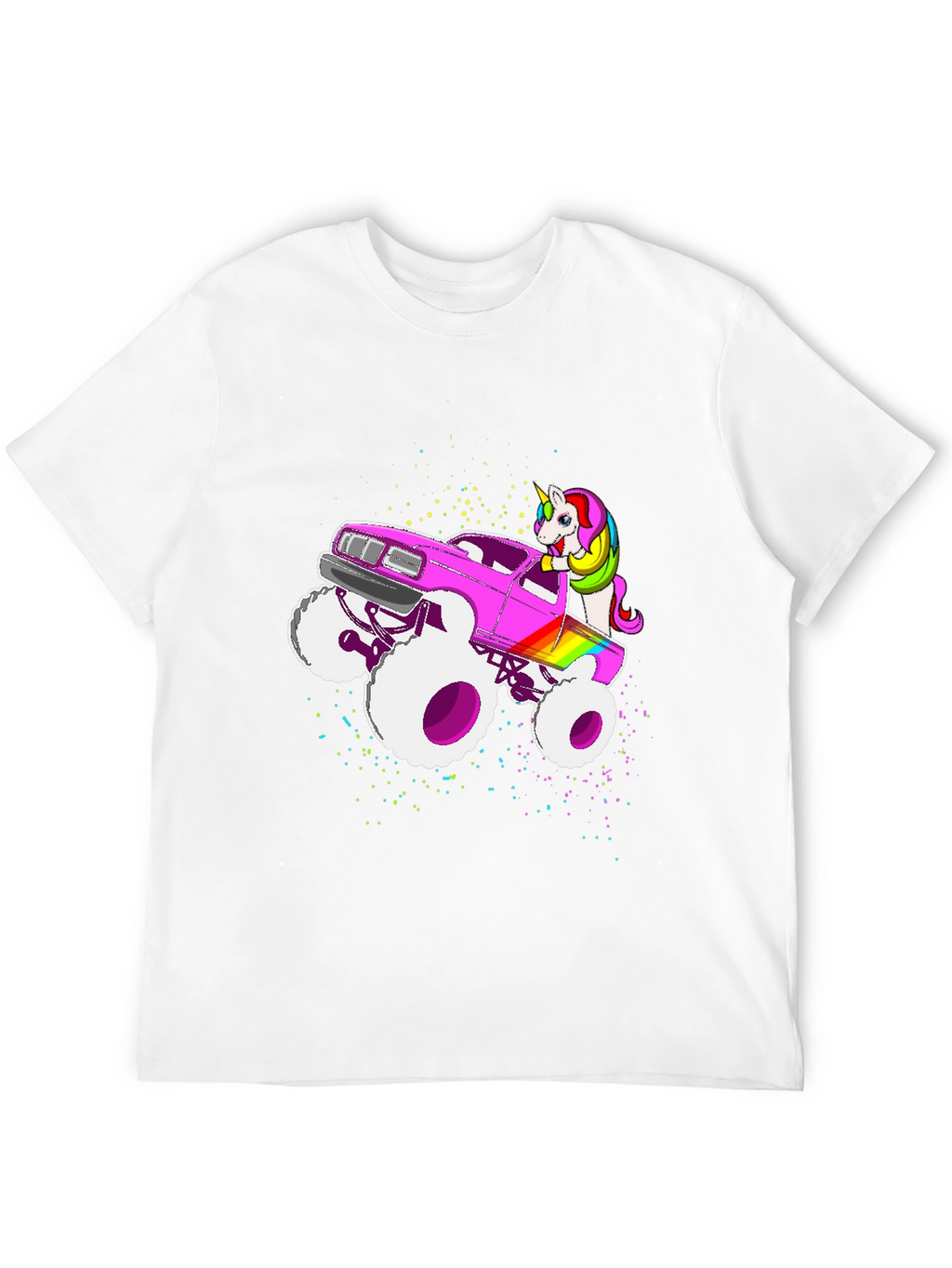 Unicorn Monster Truck Graphic T-Shirt