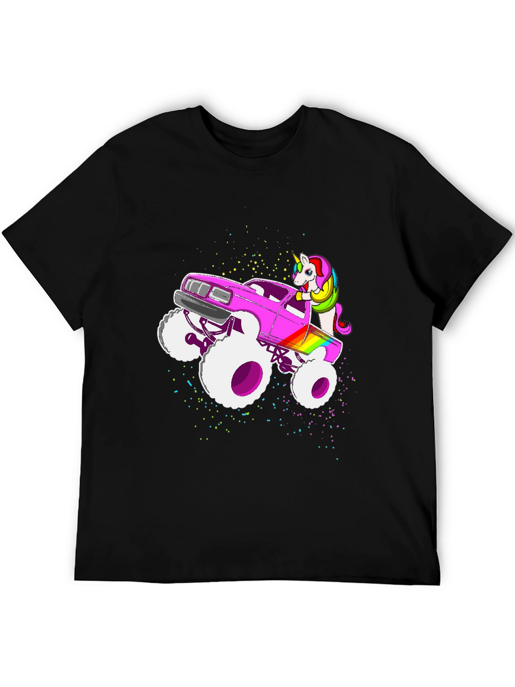 Unicorn Monster Truck Graphic T-Shirt