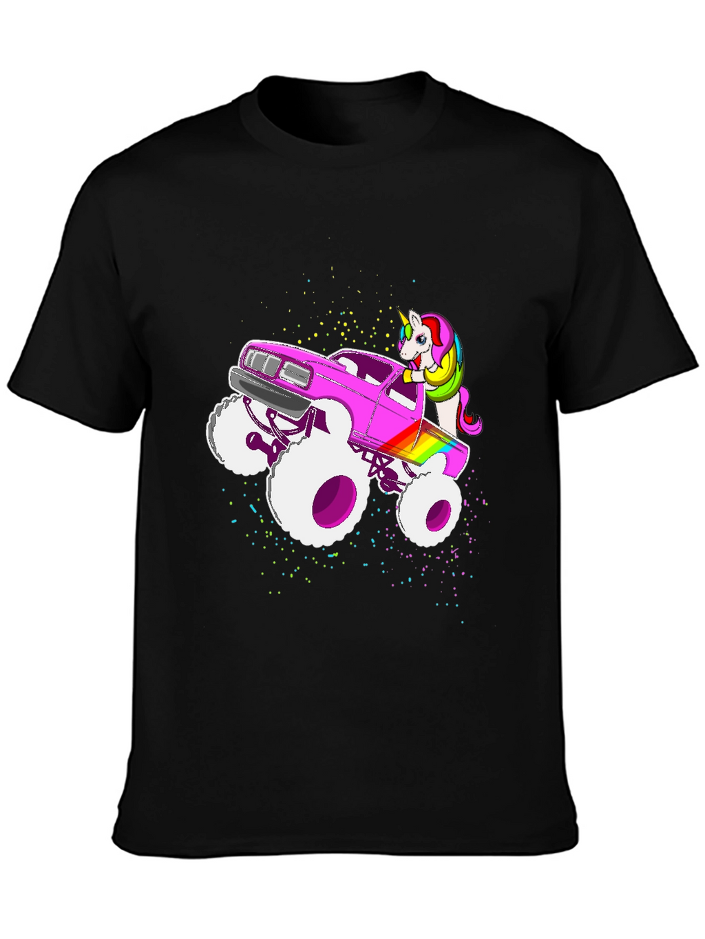 Unicorn Monster Truck Graphic T-Shirt