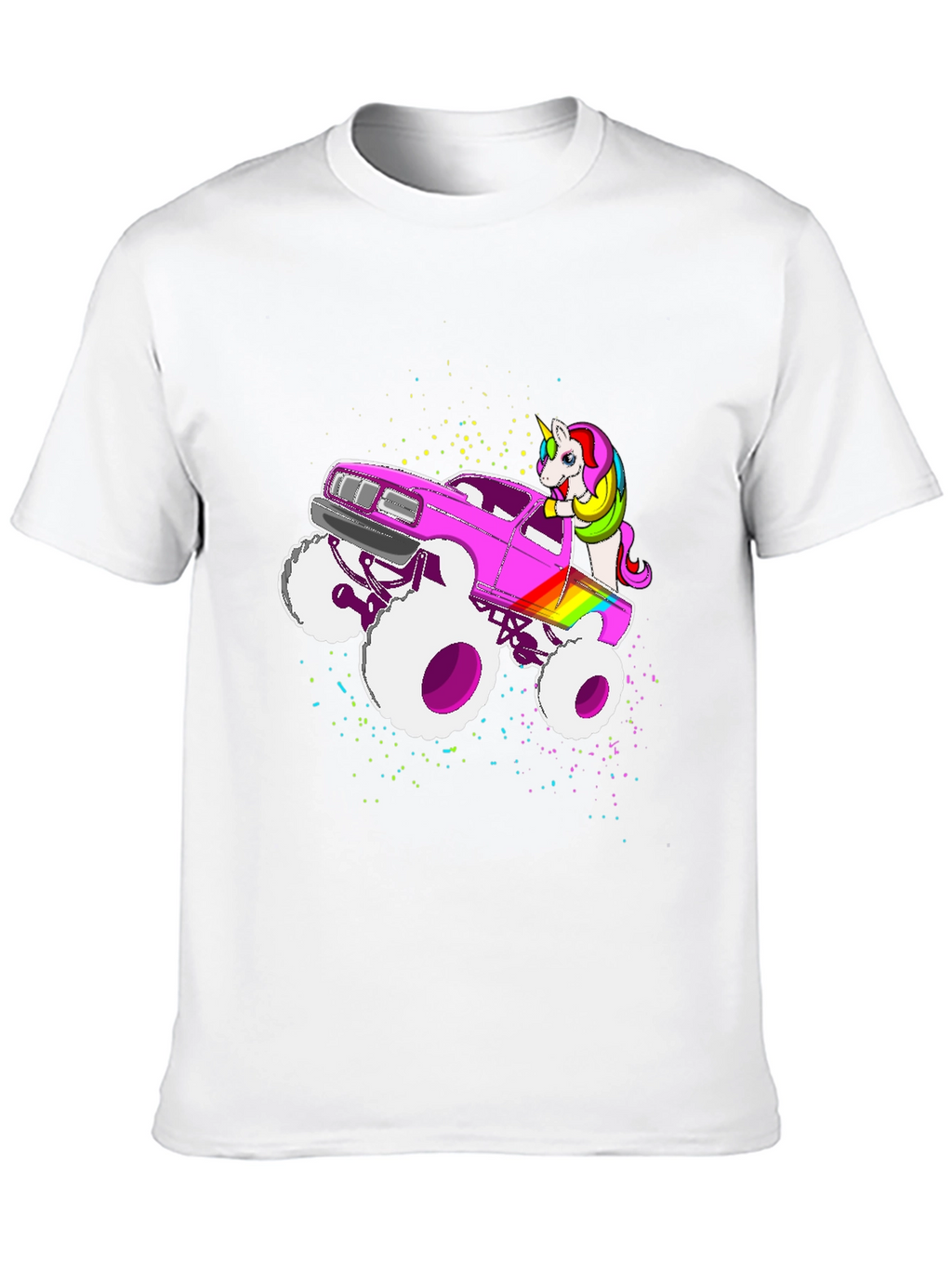 Unicorn Monster Truck Graphic T-Shirt