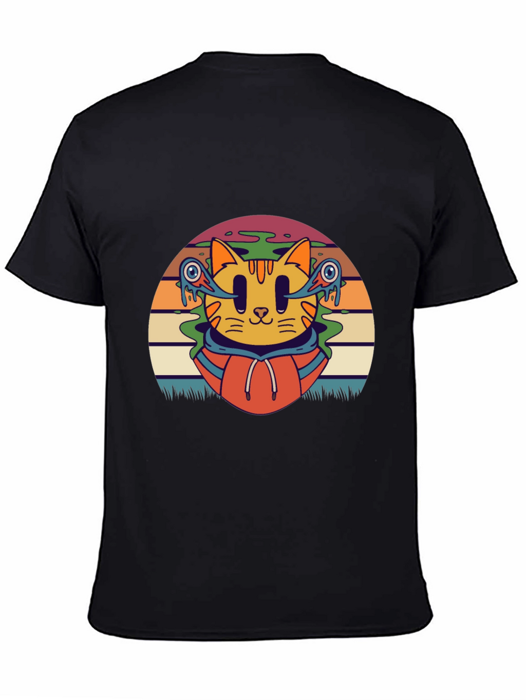Groovy Cat T-Shirt - Retro Style Tee