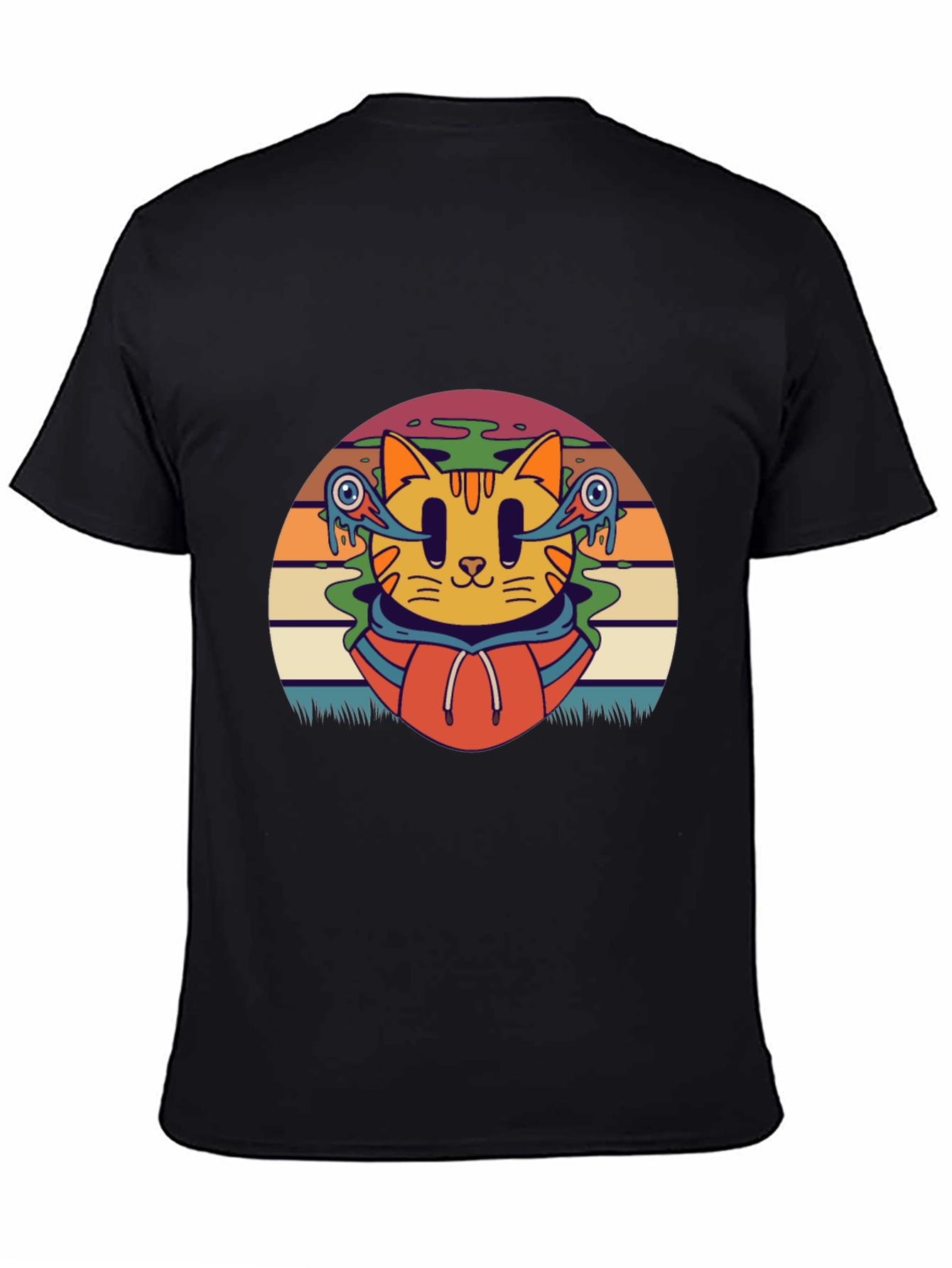 Groovy Cat T-Shirt - Retro Style Tee