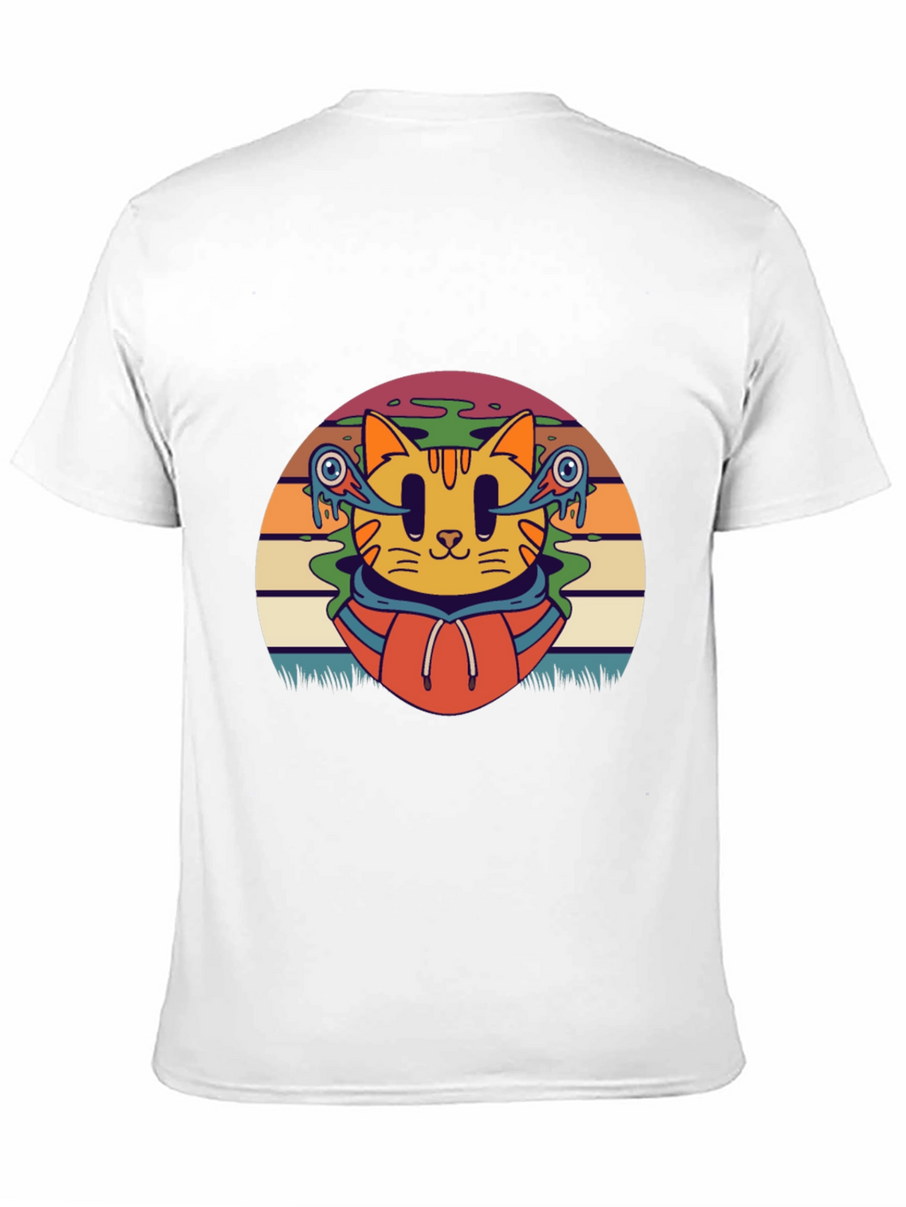 Groovy Cat T-Shirt - Retro Style Tee