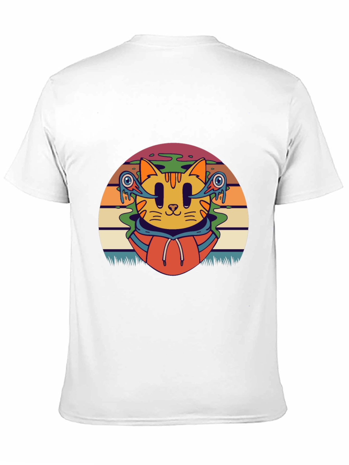 Groovy Cat T-Shirt - Retro Style Tee
