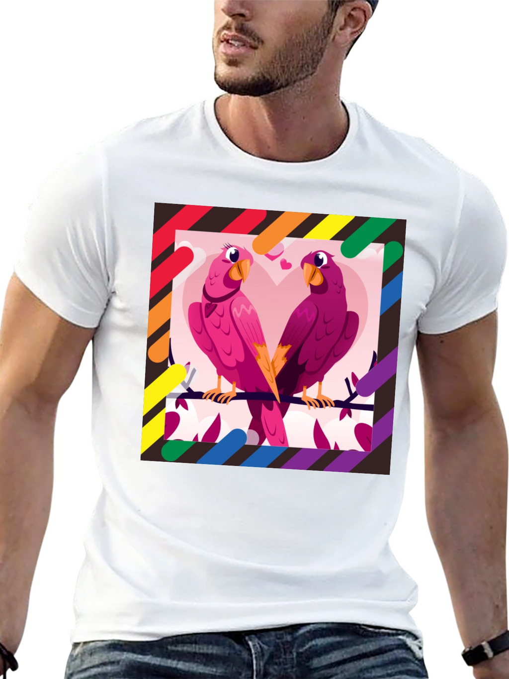 Love Birds LGBTQ Pride T-Shirt