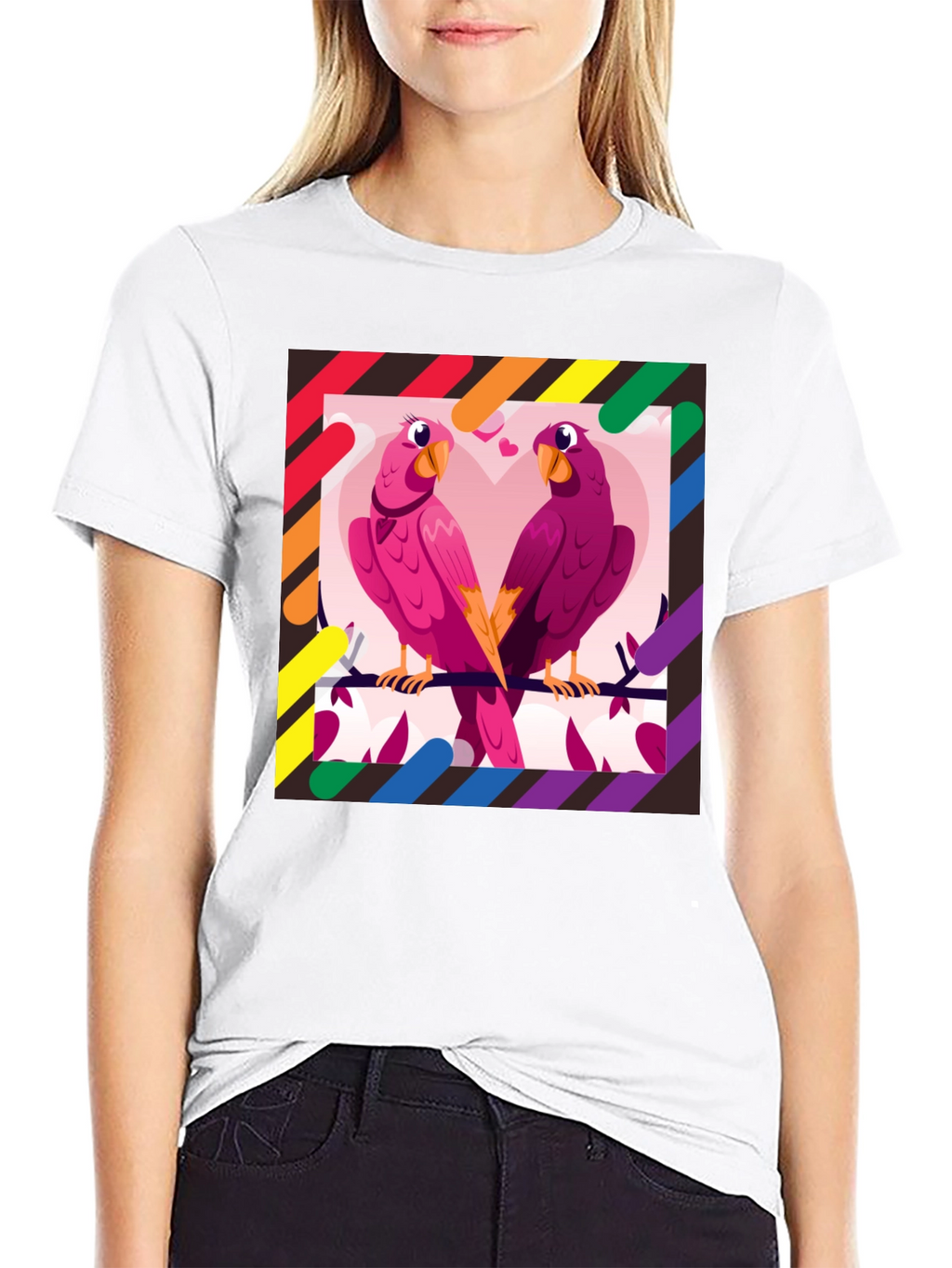 Love Birds LGBTQ Pride T-Shirt