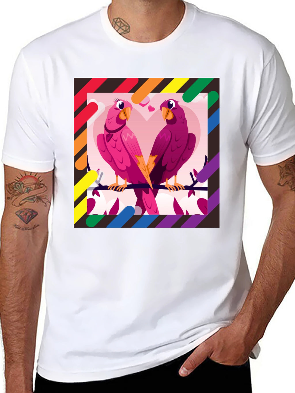 Love Birds LGBTQ Pride T-Shirt