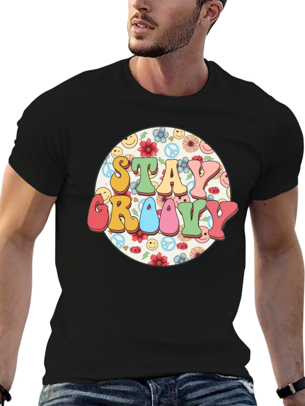 Stay Groovy Retro Graphic Tee