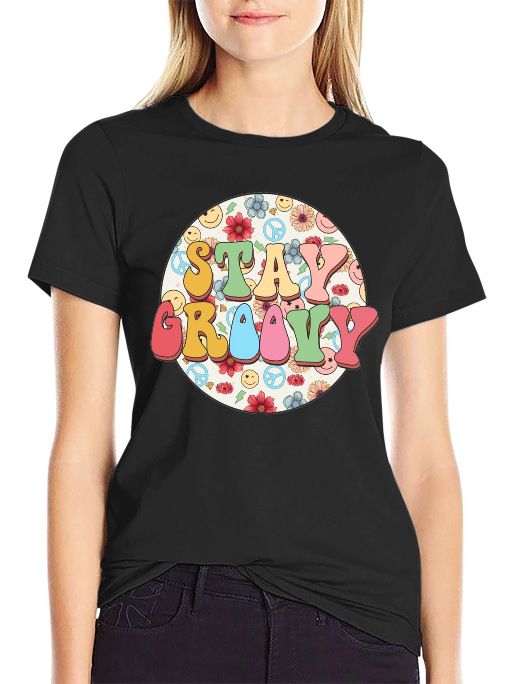 Stay Groovy Retro Graphic Tee