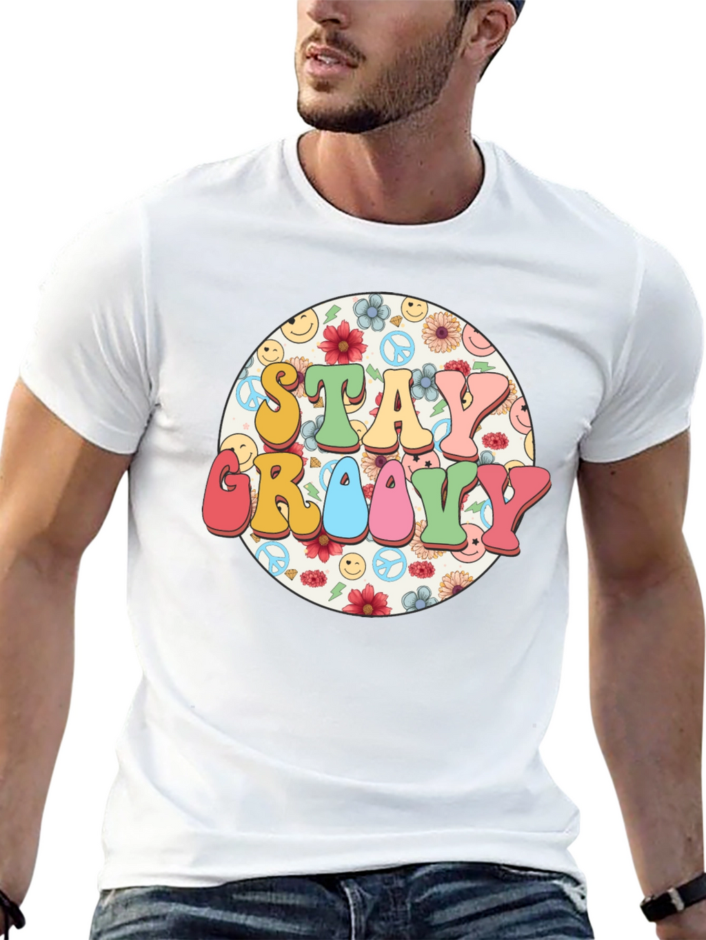 Stay Groovy Retro Graphic Tee