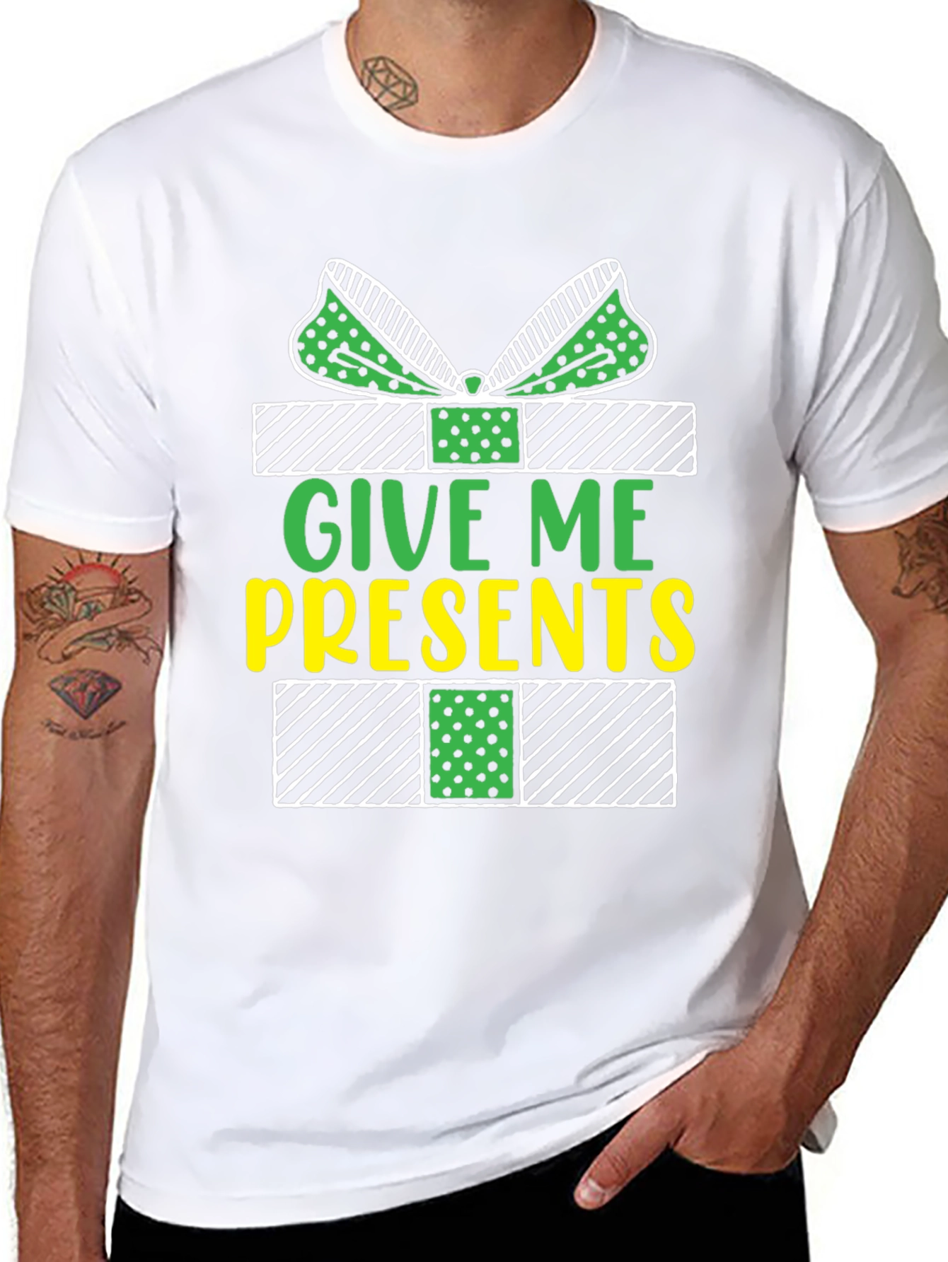 Give Me Presents T-Shirt - Holiday Gift Tee