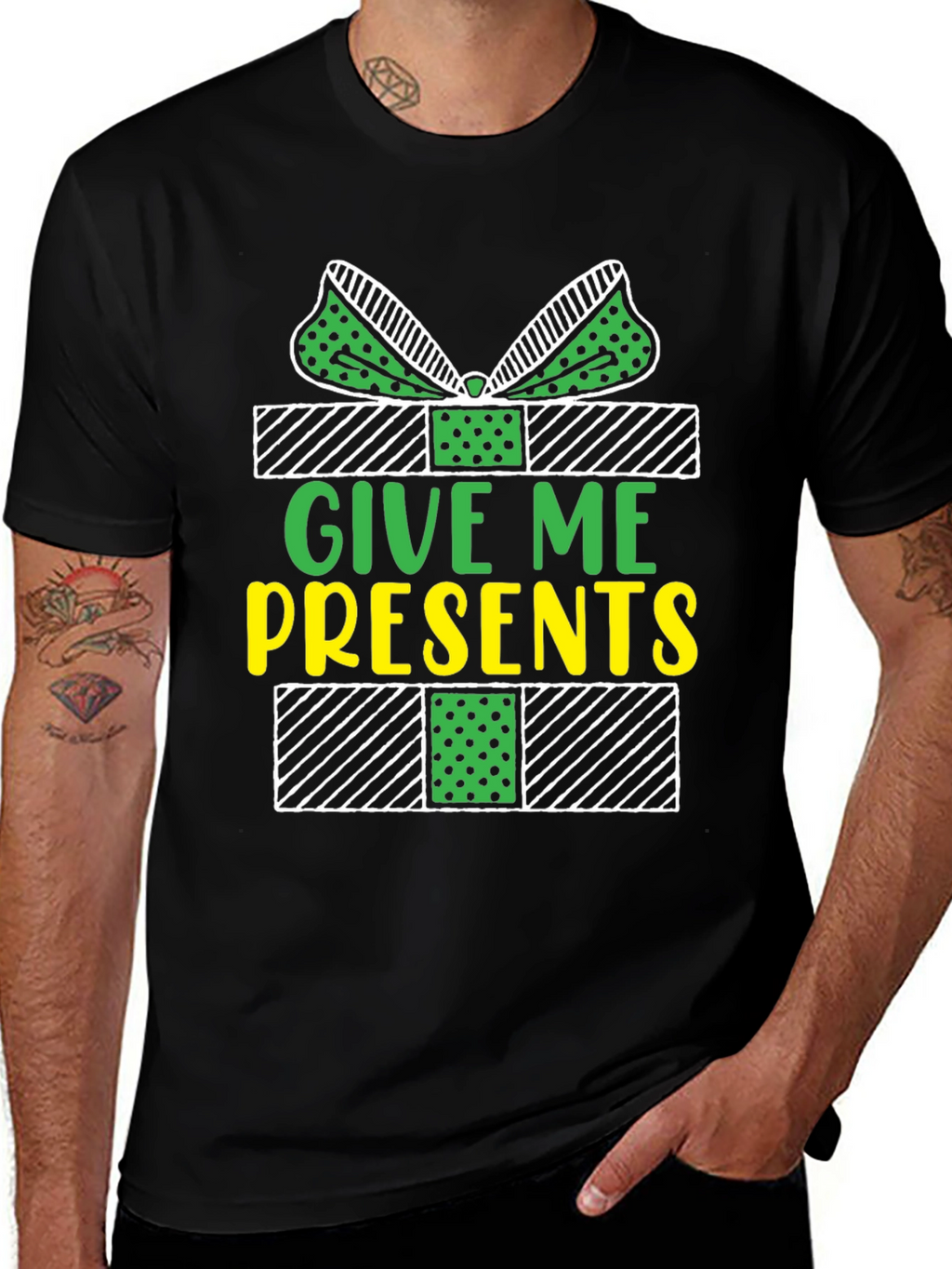 Give Me Presents T-Shirt - Holiday Gift Tee