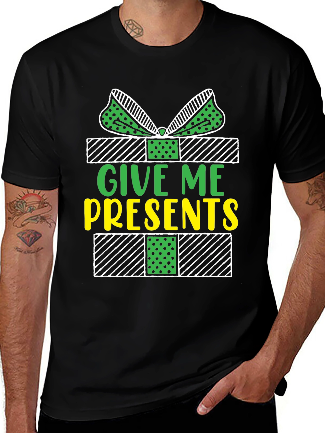 Give Me Presents T-Shirt - Holiday Gift Tee