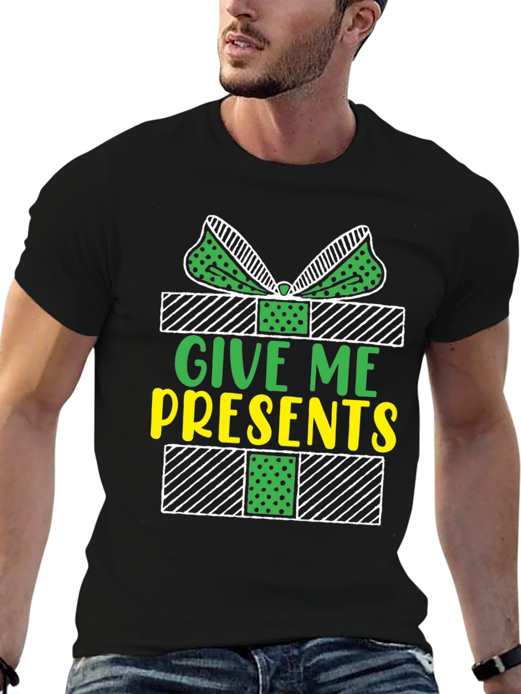 Give Me Presents T-Shirt - Holiday Gift Tee