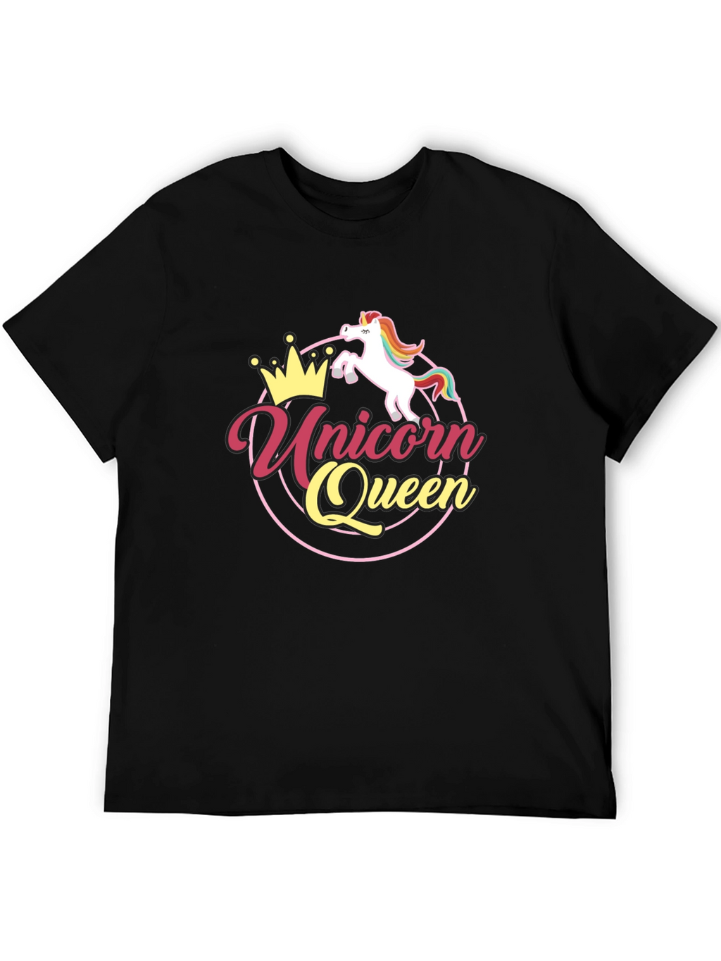 Unicorn Queen Black T-Shirt
