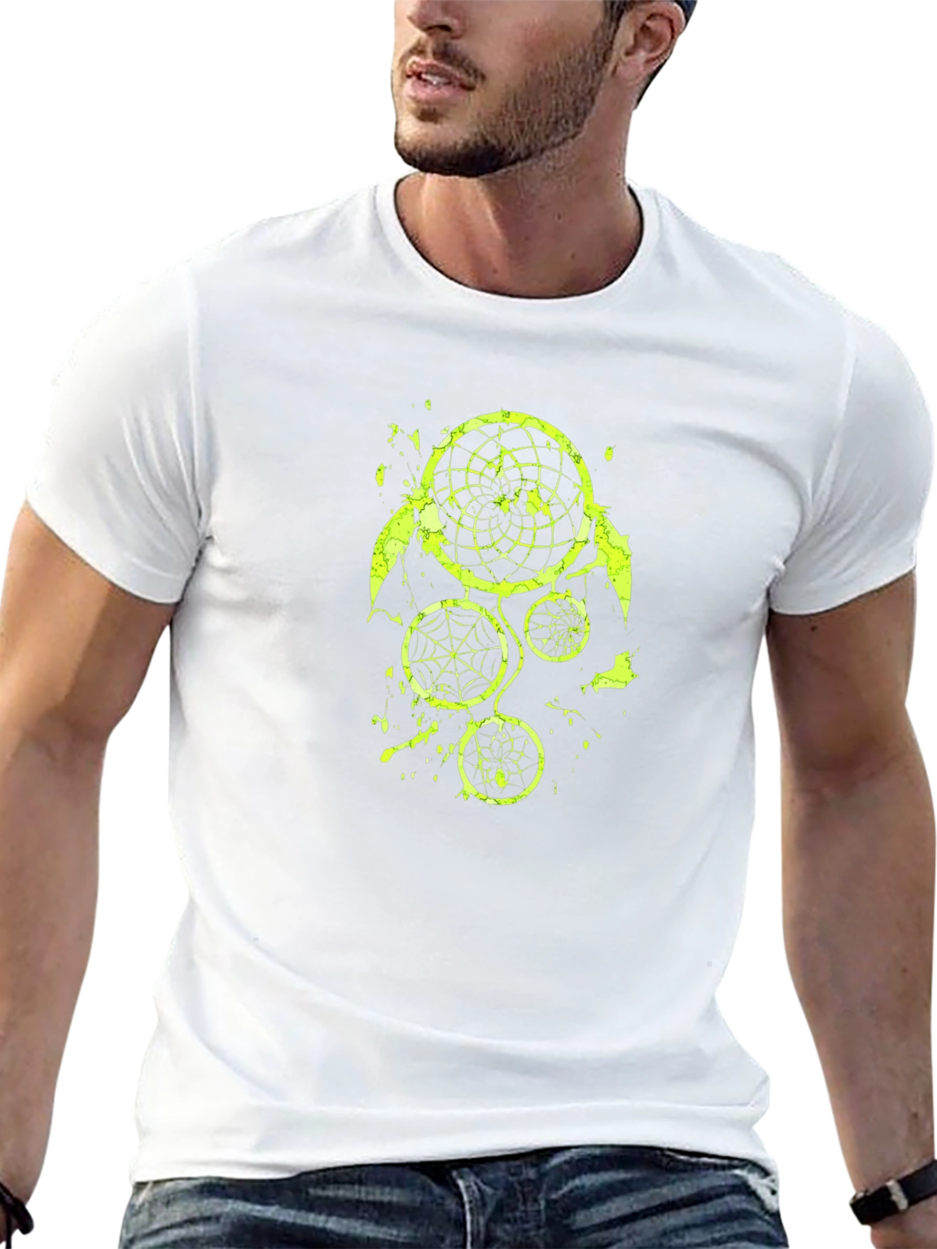 Dreamcatcher Graphic Print Black Tee