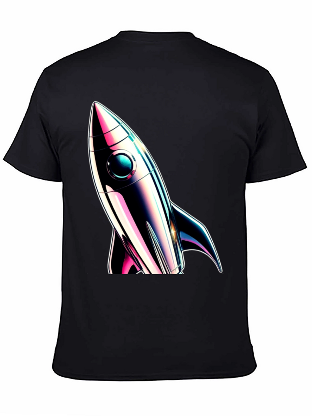 Retro Rocket Graphic Tee - Space Adventure Style