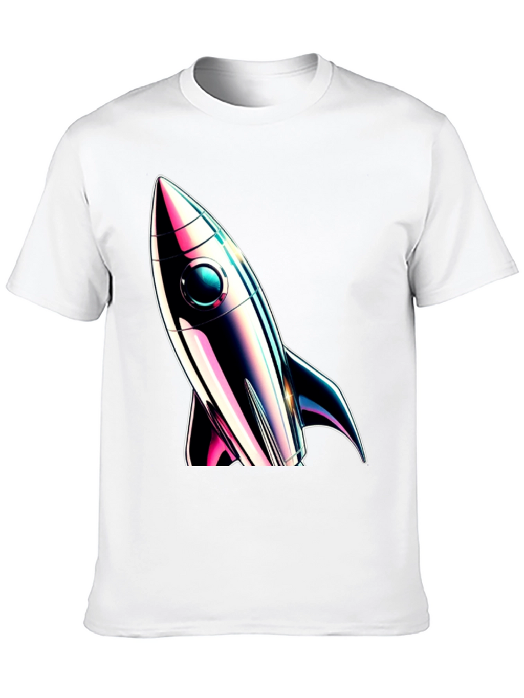 Retro Rocket Graphic Tee - Space Adventure Style