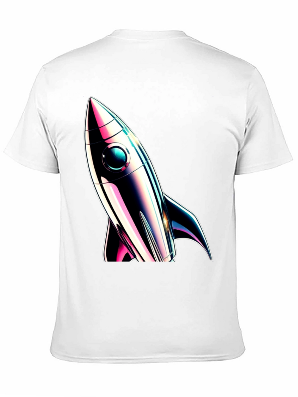 Retro Rocket Graphic Tee - Space Adventure Style
