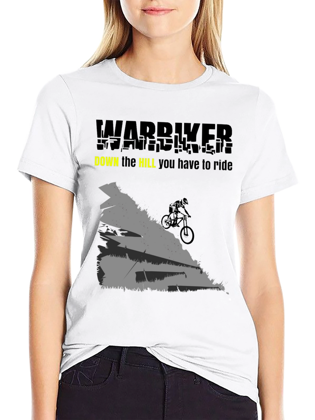 Warbiker Downhill Ride T-Shirt - Black