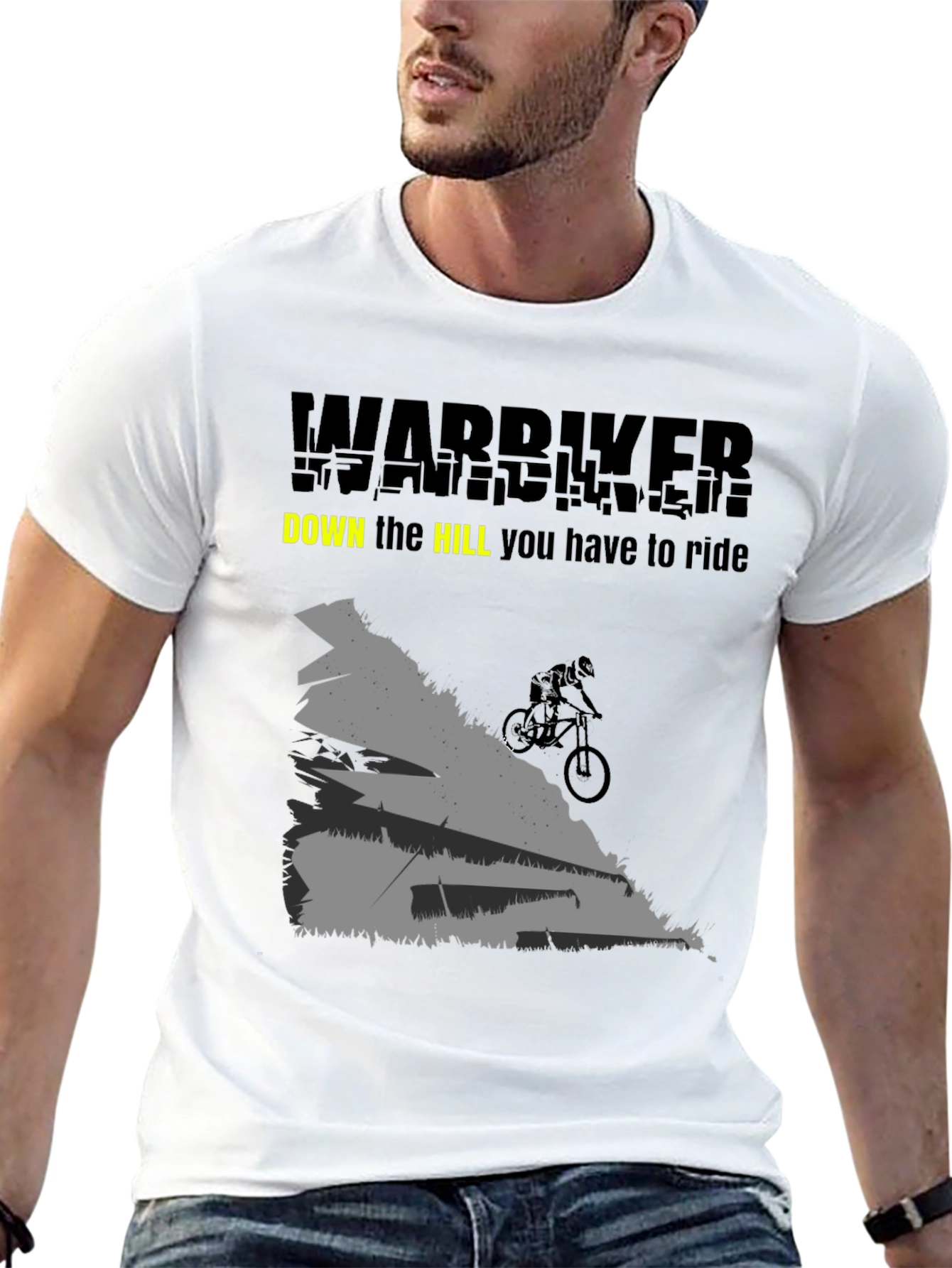 Warbiker Downhill Ride T-Shirt - Black