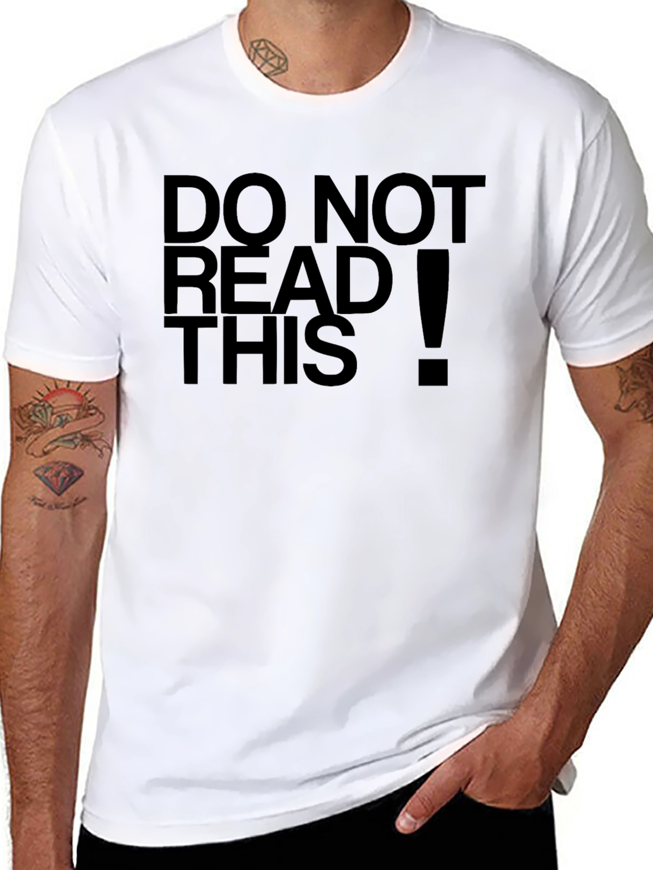 Do Not Read This Funny Black T-Shirt