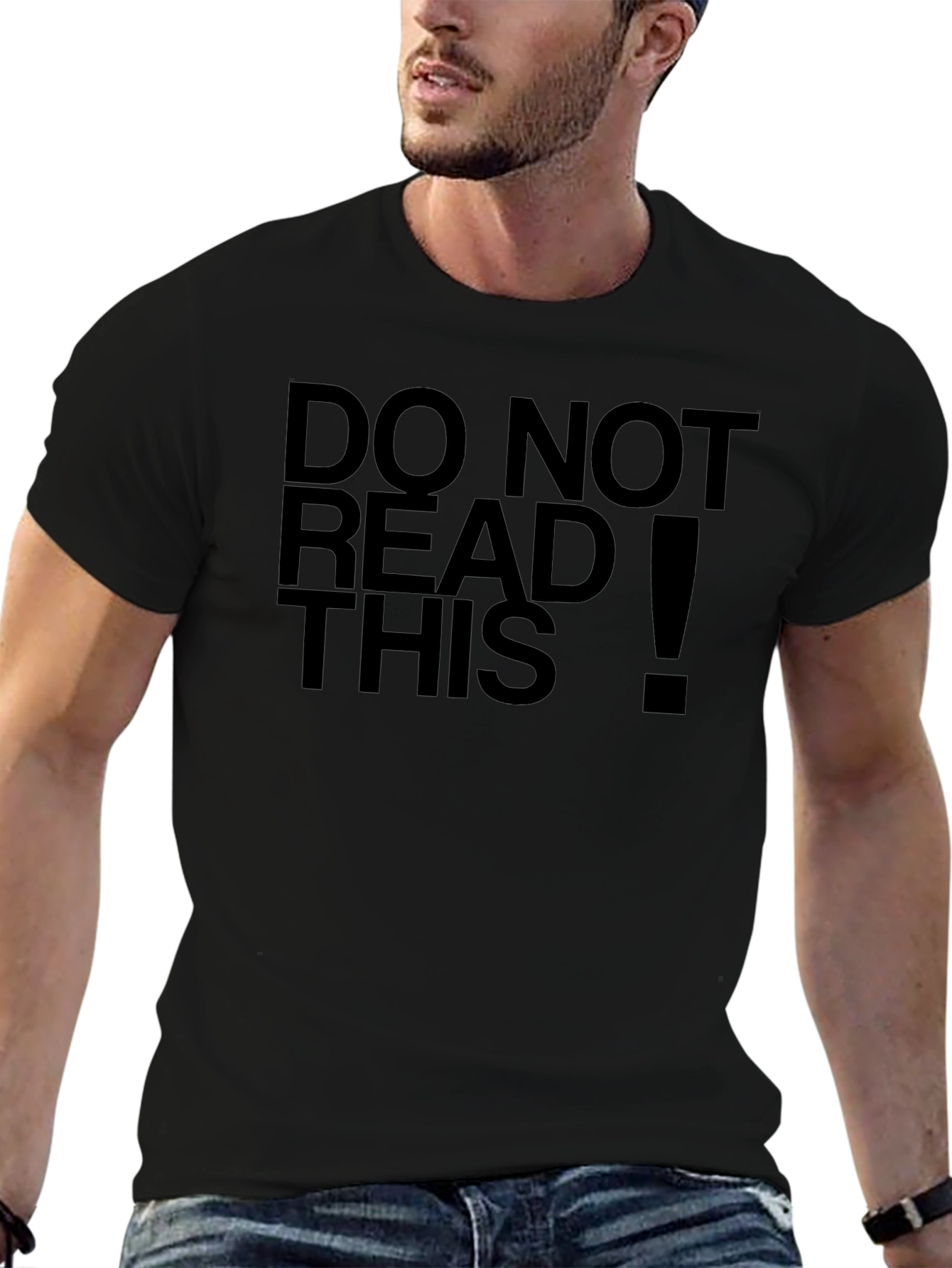 Do Not Read This Funny Black T-Shirt