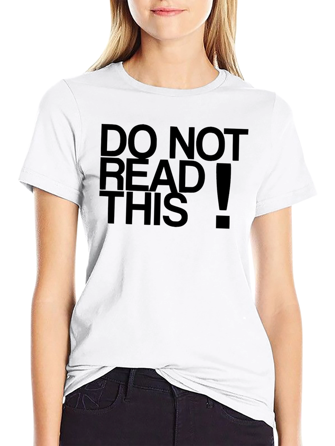 Do Not Read This Funny Black T-Shirt