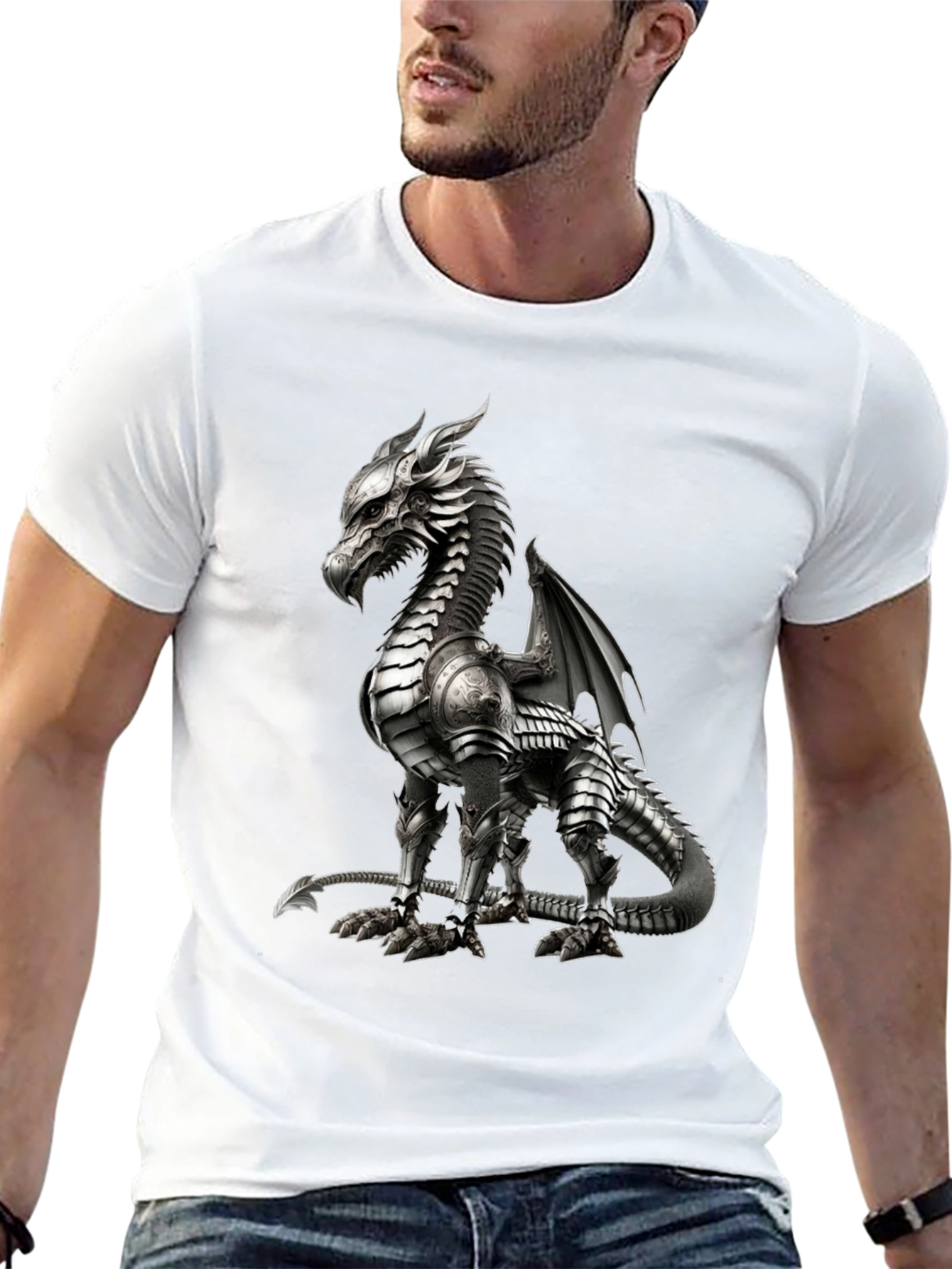 Dragon Graphic Tee - Black