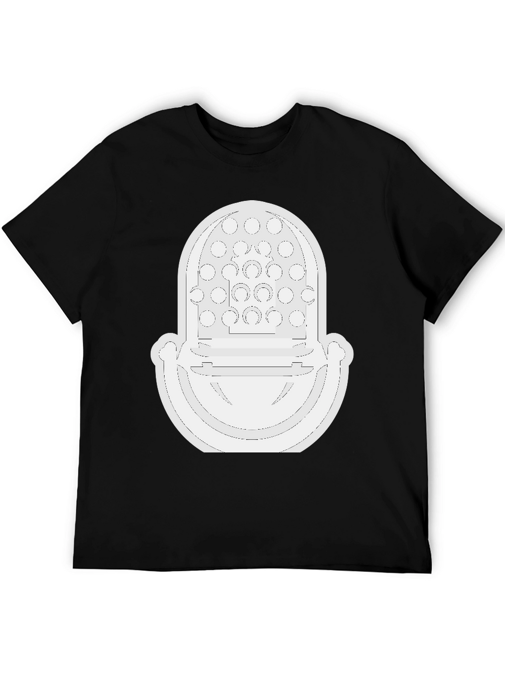 Modernist White Graphic Tee - Bold Fashion Statement
