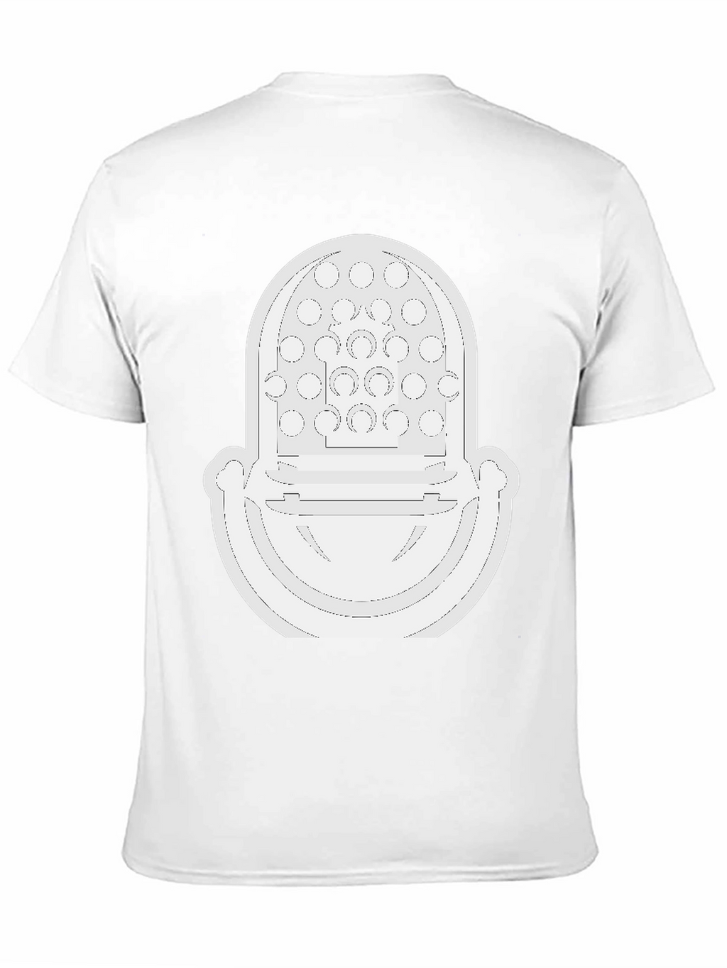 Modernist White Graphic Tee - Bold Fashion Statement