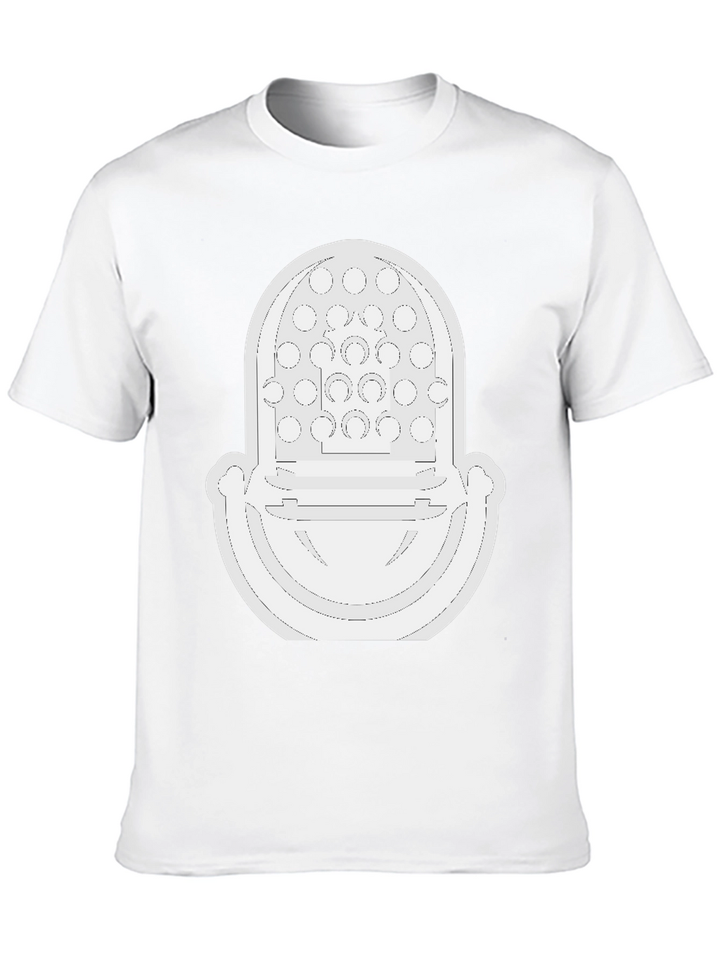 Modernist White Graphic Tee - Bold Fashion Statement