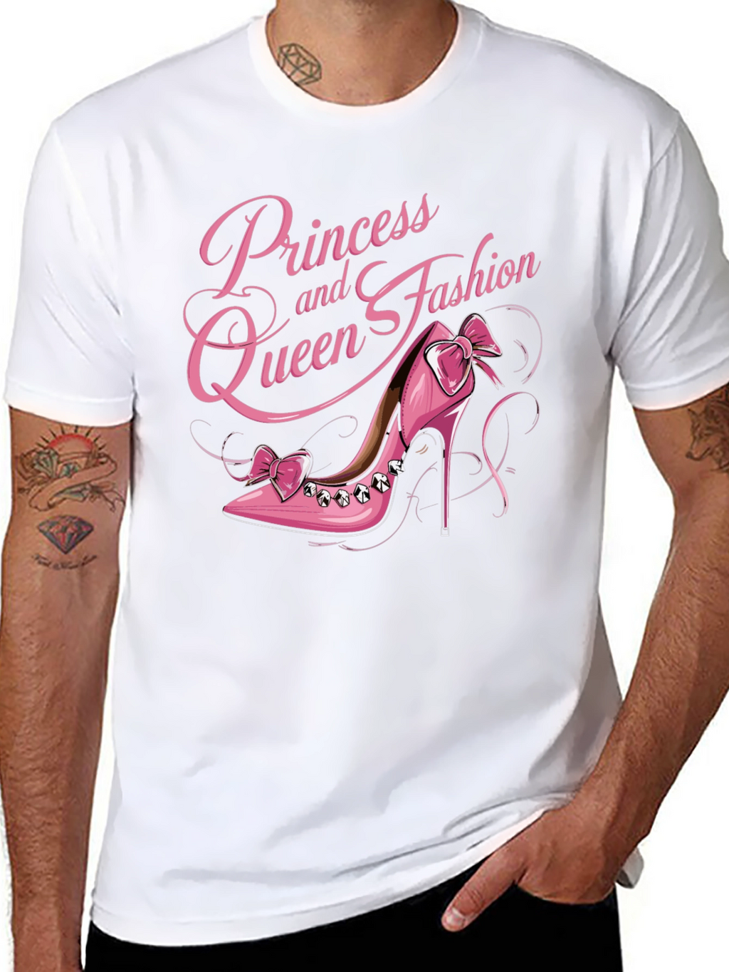 Princess Queen Fashion Pink Shoe T-Shirt