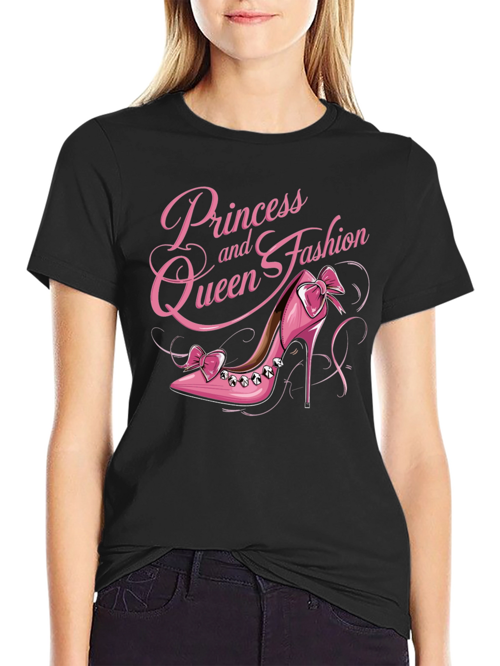 Princess Queen Fashion Pink Shoe T-Shirt