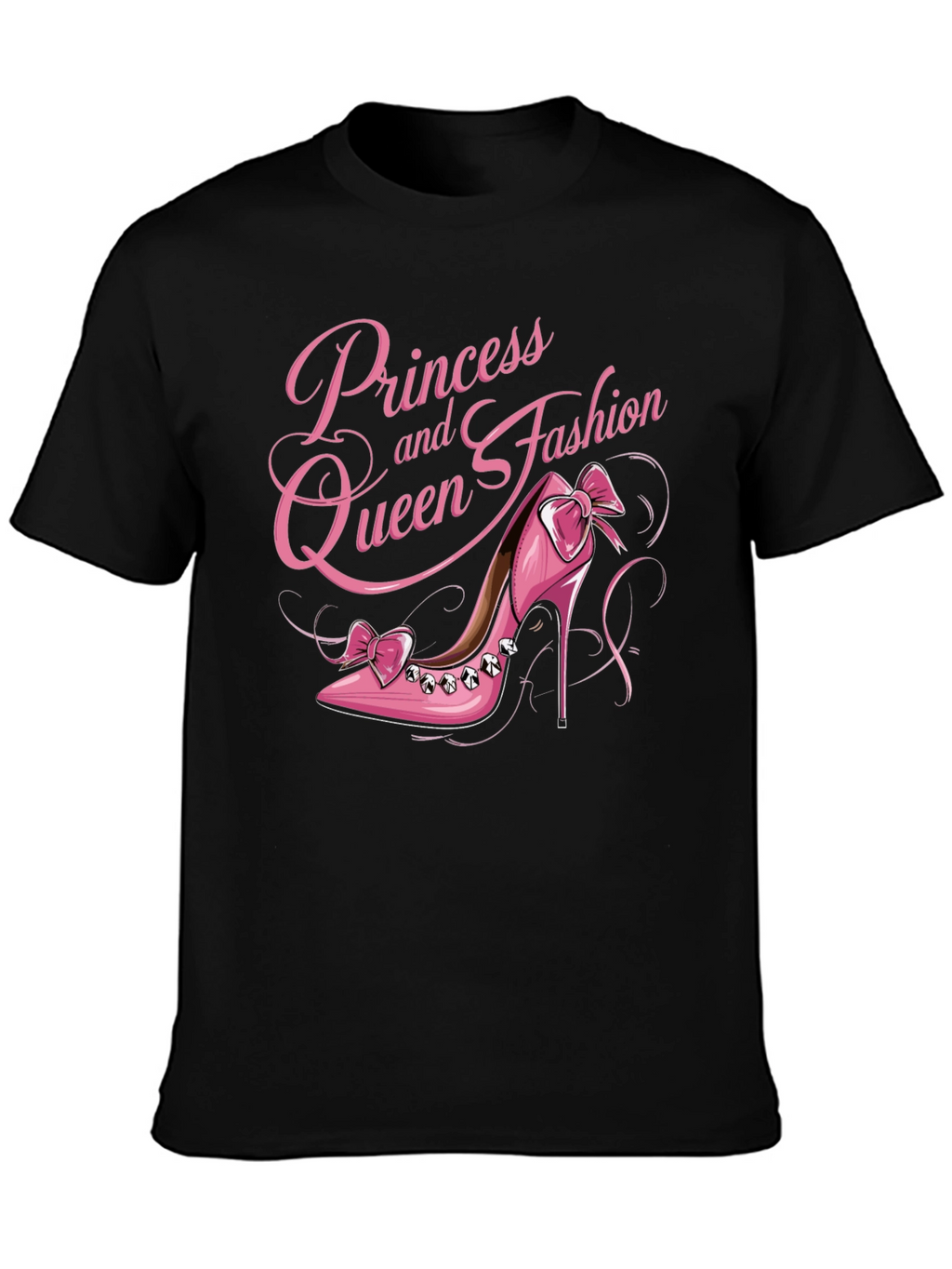 Princess Queen Fashion Pink Shoe T-Shirt