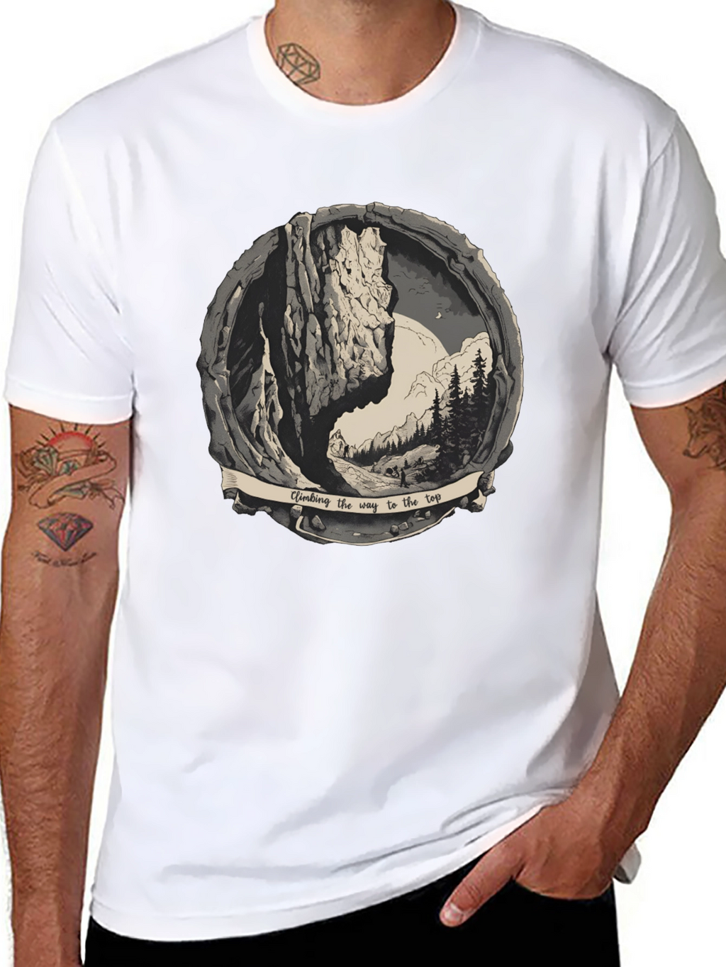 Climbing the Way to the Top Graphic Tee