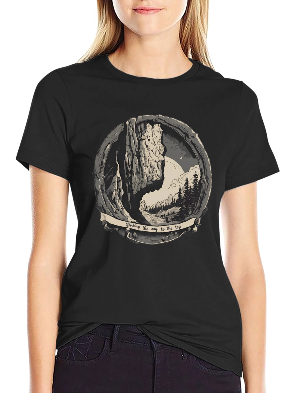 Climbing the Way to the Top Graphic Tee