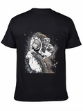 Cool Gorilla with Headphones Graphic Tee