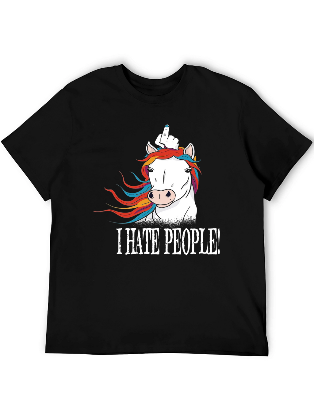 I HATE PEOPLE! Funny Unicorn T-Shirt