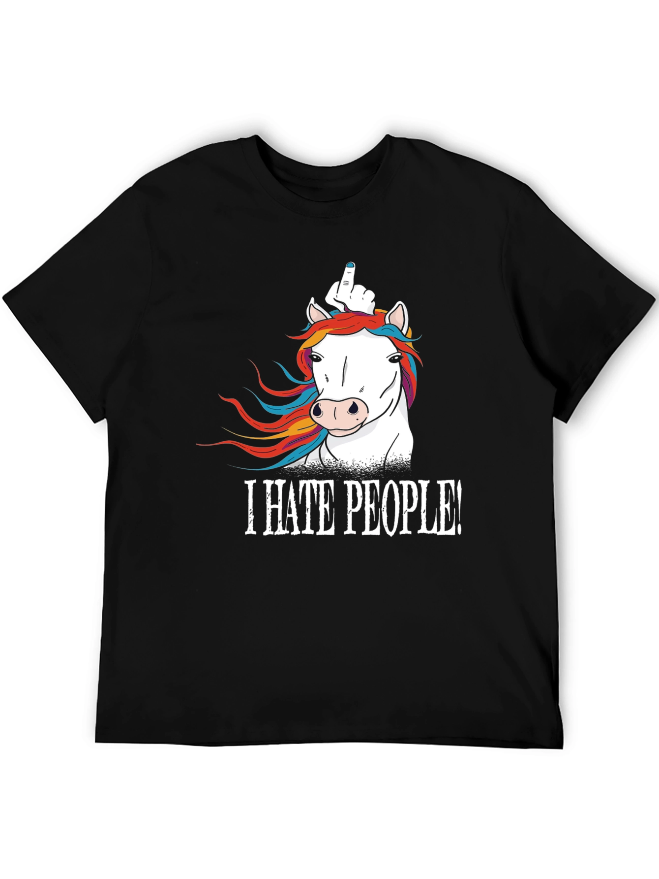 I HATE PEOPLE! Funny Unicorn T-Shirt