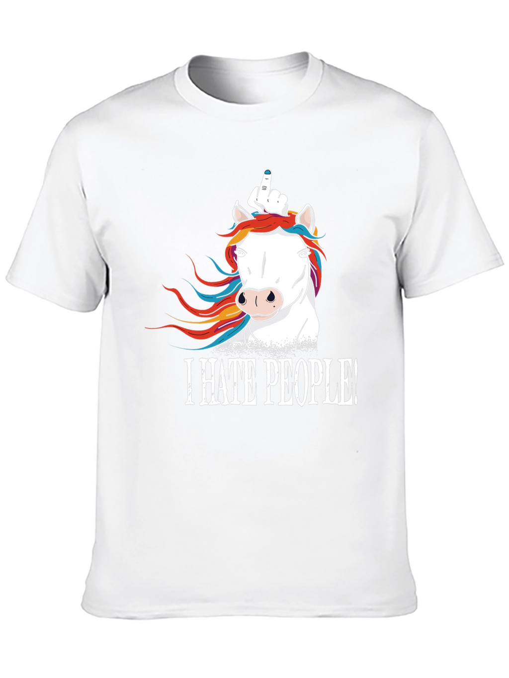 I HATE PEOPLE! Funny Unicorn T-Shirt