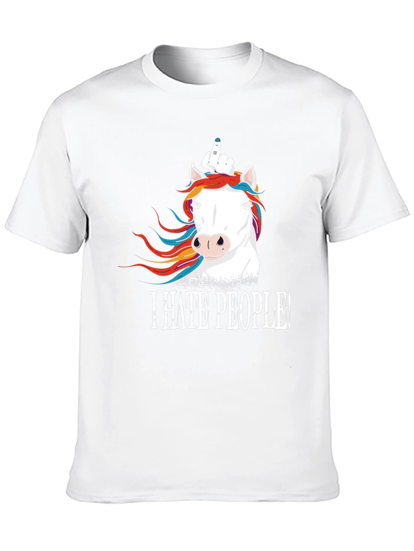 I HATE PEOPLE! Funny Unicorn T-Shirt