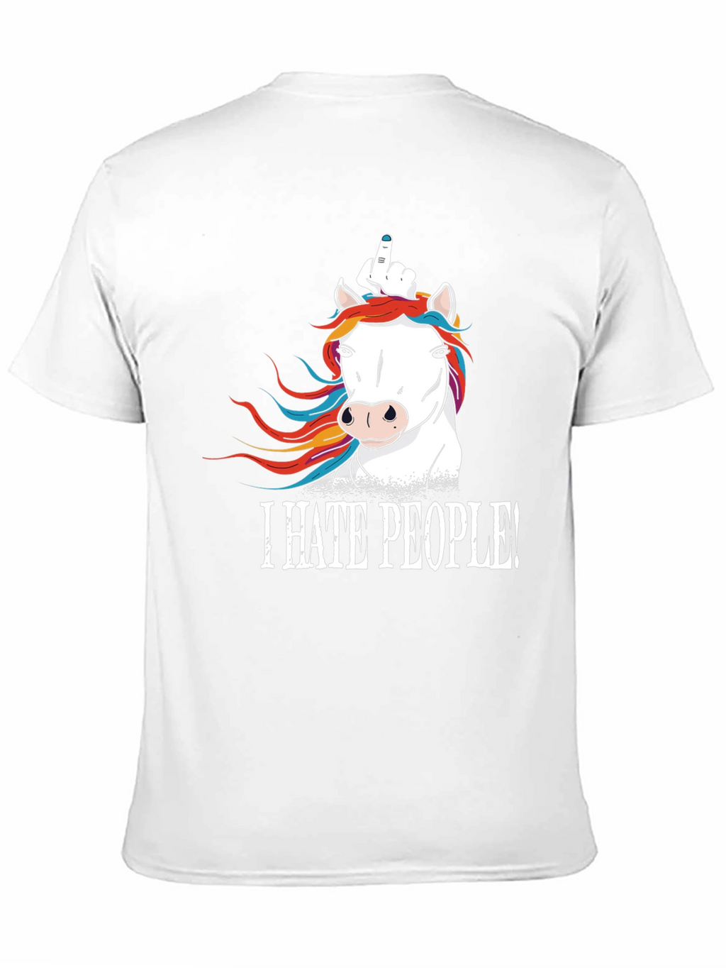 I HATE PEOPLE! Funny Unicorn T-Shirt