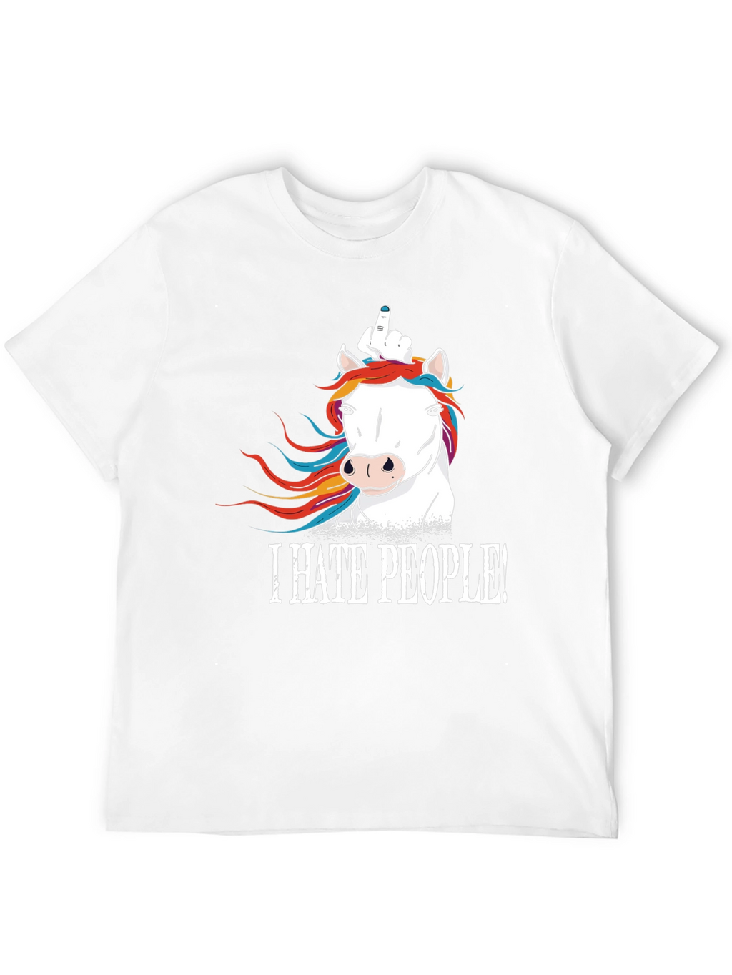 I HATE PEOPLE! Funny Unicorn T-Shirt