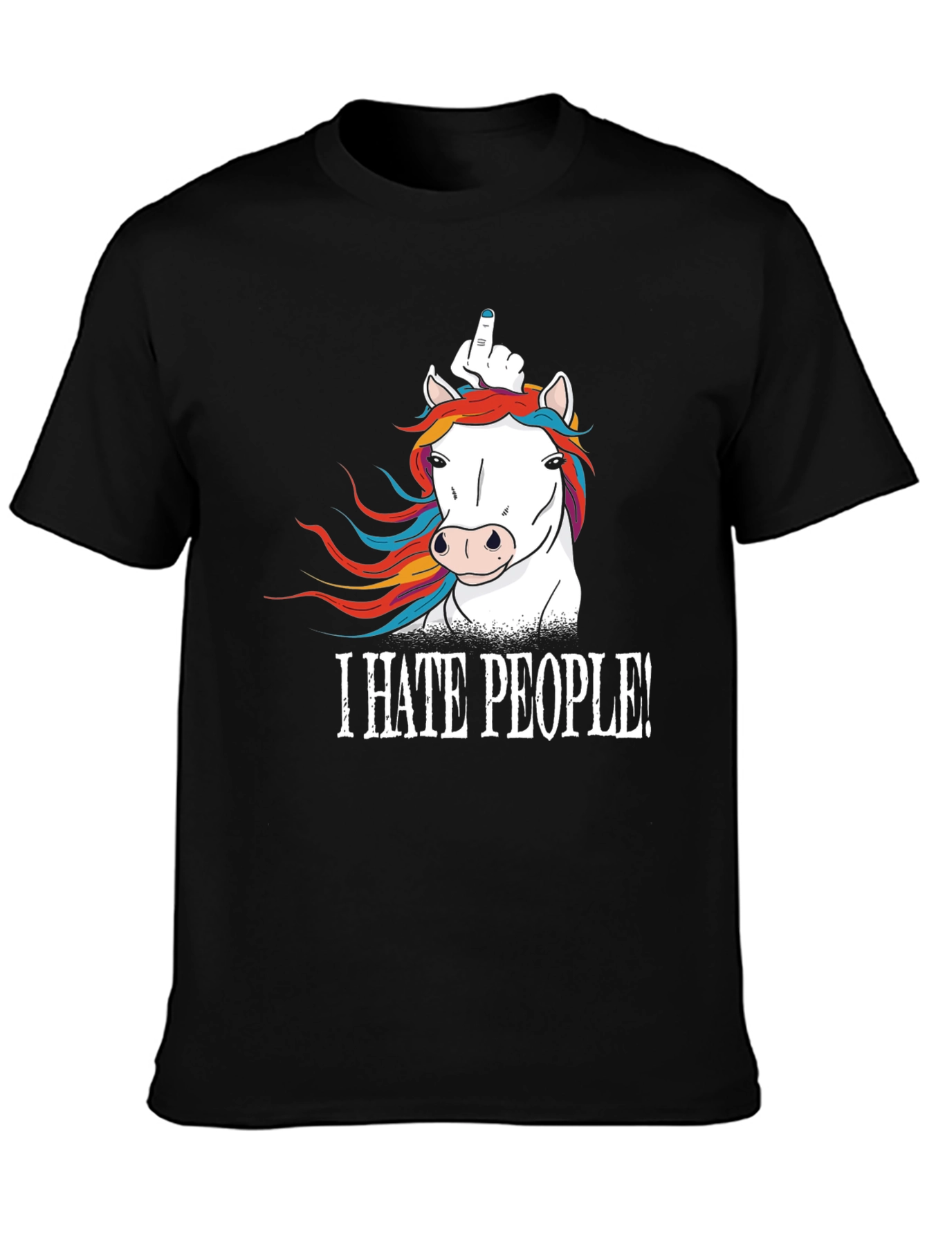I HATE PEOPLE! Funny Unicorn T-Shirt