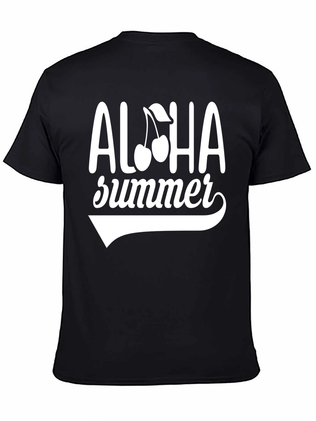Aloha Summer T-Shirt - Black Graphic Tee