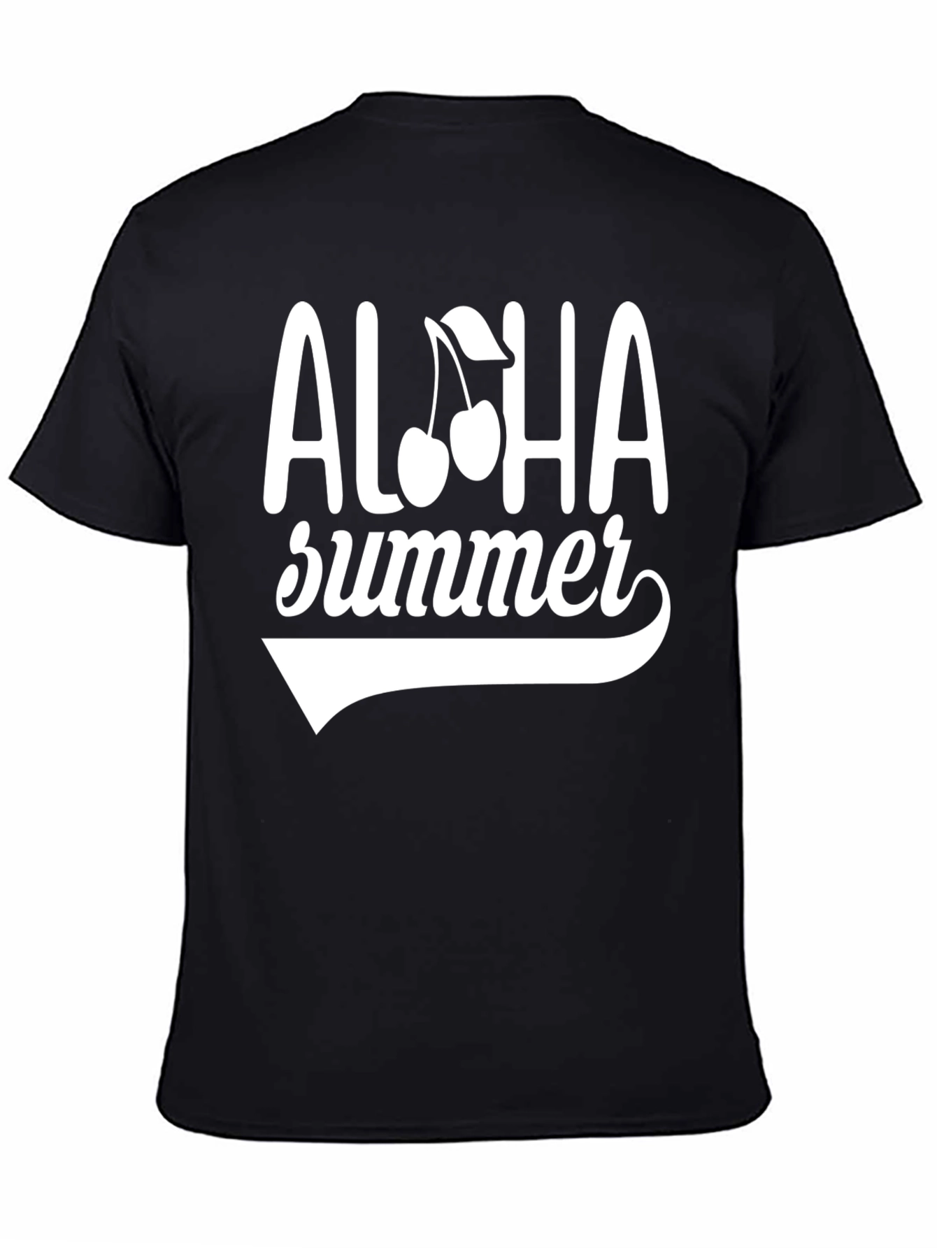 Aloha Summer T-Shirt - Black Graphic Tee